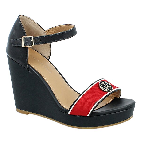 Damskie sandały TOMMY HILFIGER EMERY 59D  fw56818545403 kolor granatowy