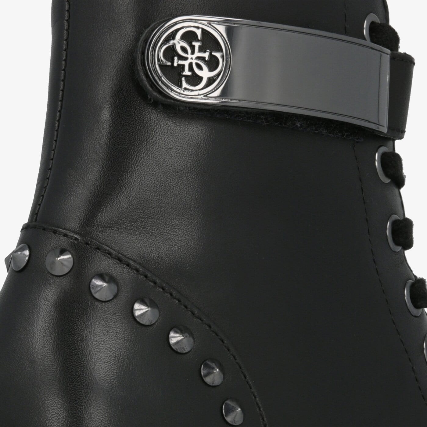 Damskie botki / sztyblety GUESS HALEIGH fl8hhilea10black kolor czarny