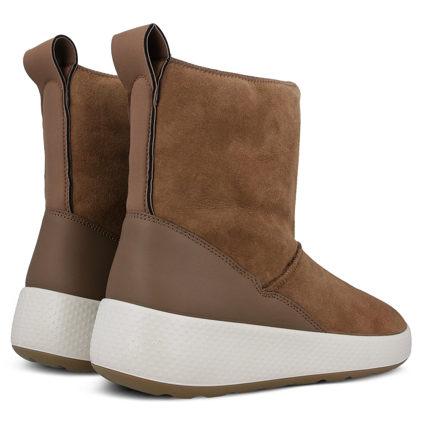 Damskie botki / sztyblety ECCO UKIUK 22100355778 kolor brązowy