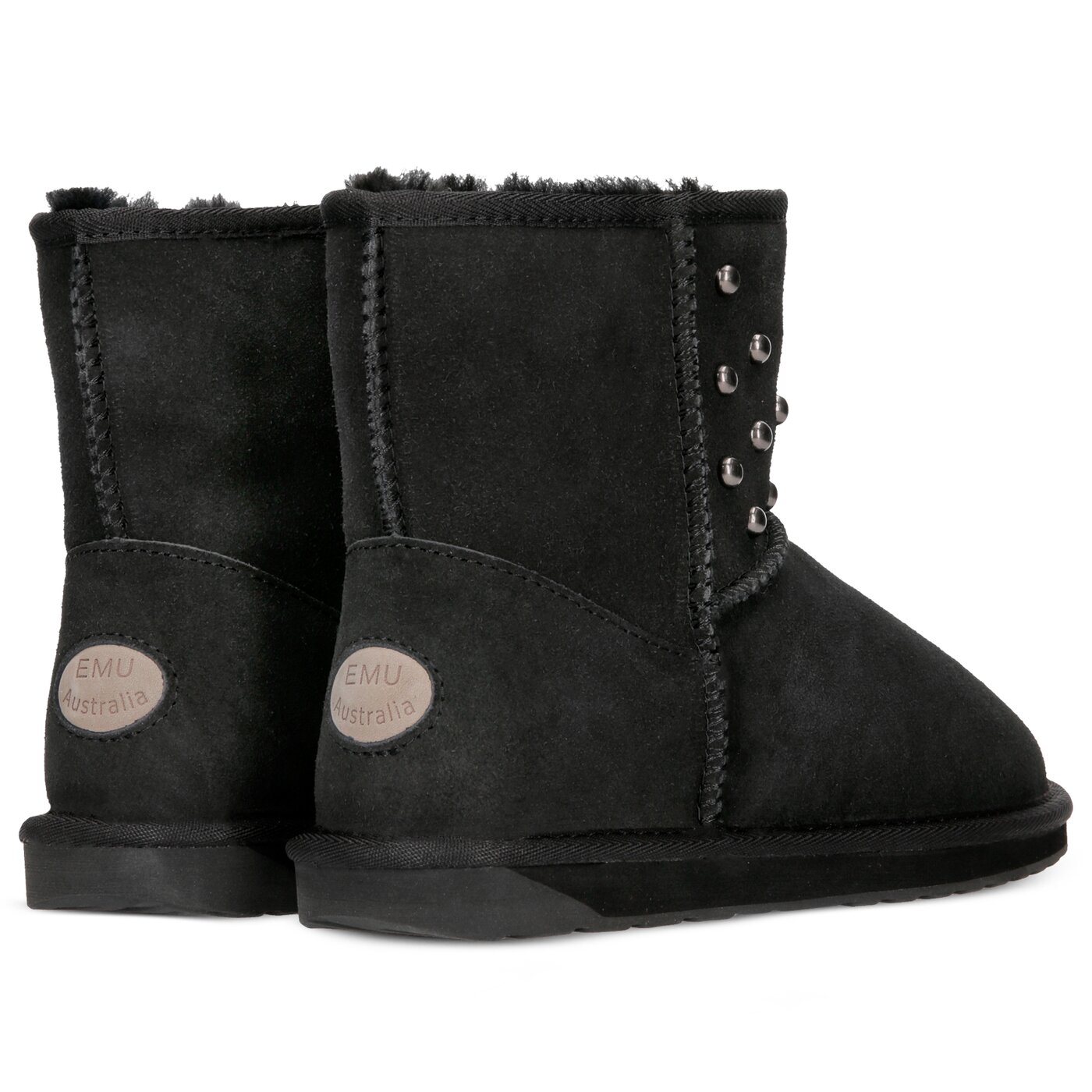 Damskie śniegowce EMU STINGER STUD MINI w11885black kolor czarny