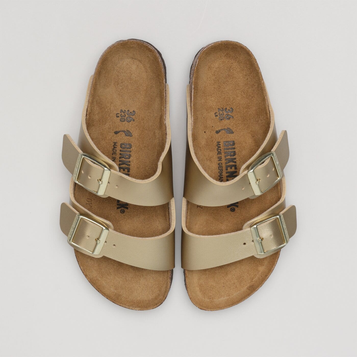 Damskie klapki BIRKENSTOCK ARIZONA  1016111 kolor złoty