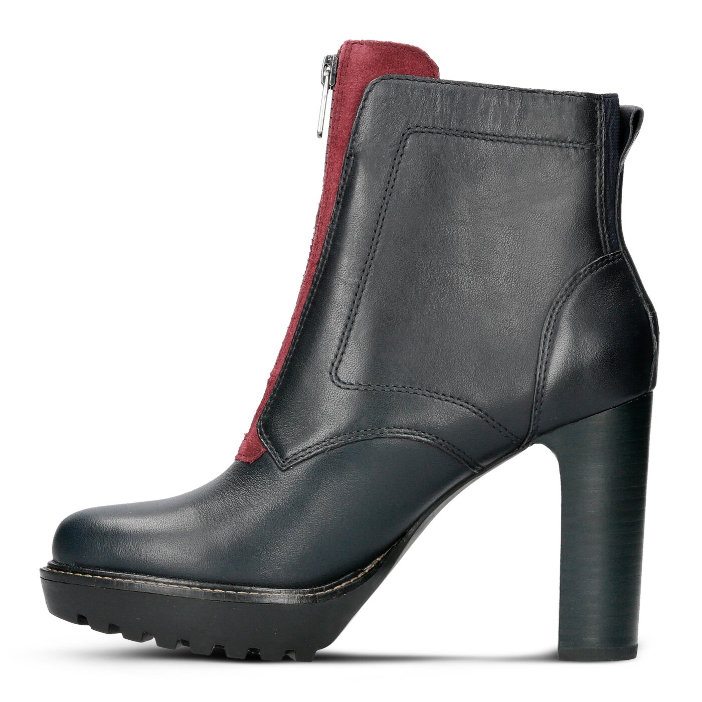 Damskie botki / sztyblety TOMMY HILFIGER ILEEN 20A fw0fw01540403 kolor granatowy