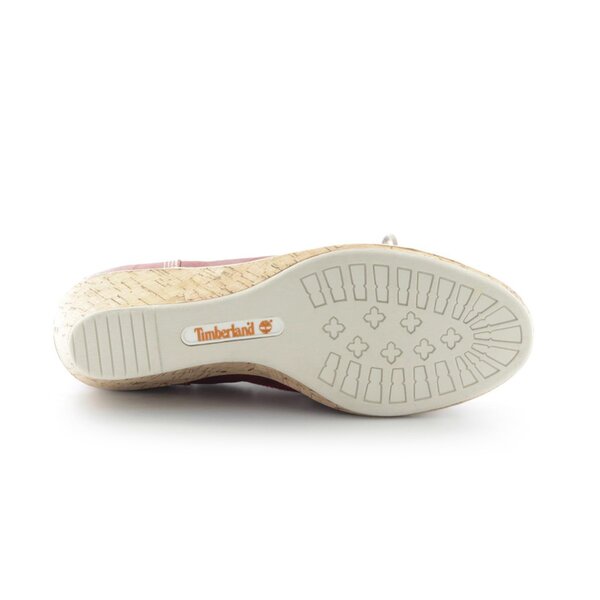 Damskie mokasyny i półbuty TIMBERLAND EK WHITTIER BOAT SLIP-ON 42635 kolor czerwony