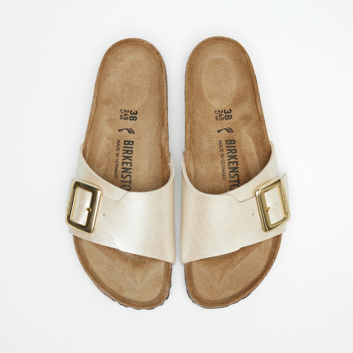 Damskie klapki BIRKENSTOCK CATALINA CB BF GRACEFUL PEARL WHITE 1029393 kolor biały