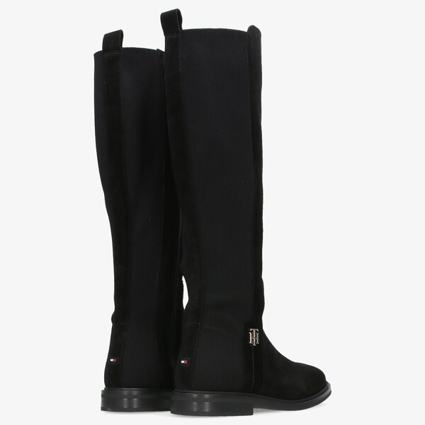 Damskie kozaki TOMMY HILFIGER TH ESSENTIALS LONGBOOT fw0fw05992bds kolor czarny