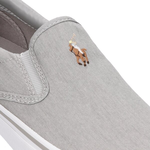 Męskie trampki POLO RL THOMPSON NE SNEAKERS VULC SOFT GREY WASHED TWILL 816747516003 kolor szary
