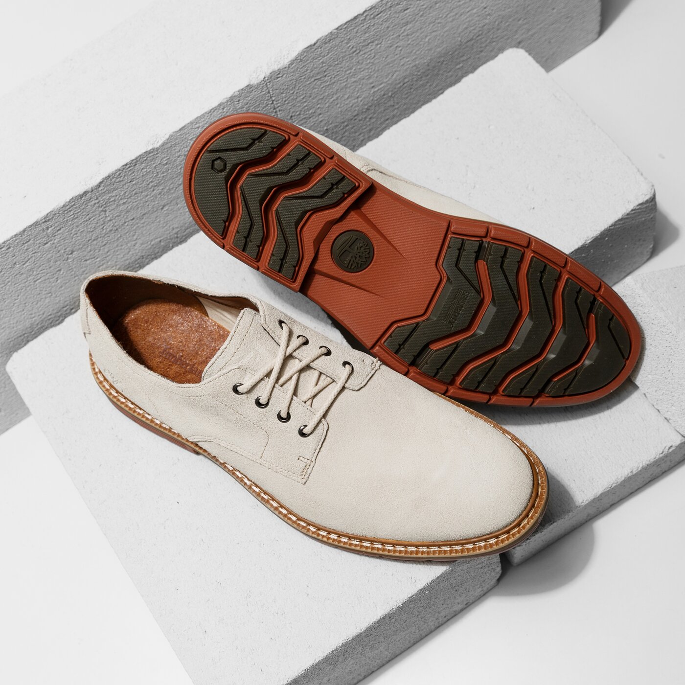 Męskie półbuty TIMBERLAND NAPLES TRAIL OXFORD a1fzh kolor beżowy