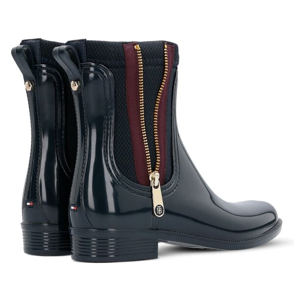 Damskie kalosze (buty gumowe) TOMMY HILFIGER O1285DETTE 4R fw56821552403 kolor granatowy