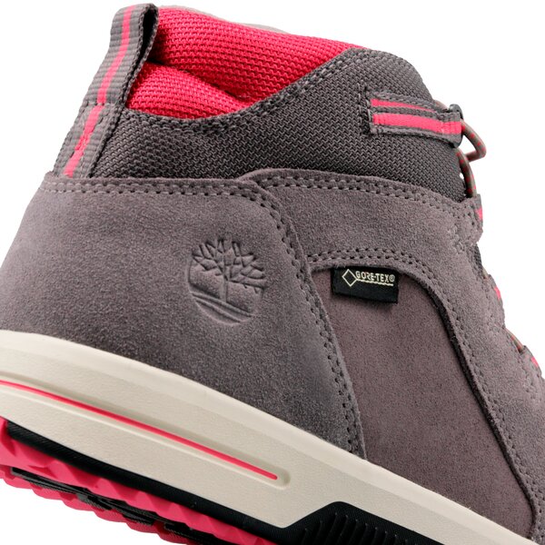 Dziecięce buty outdoor / trekkingowe TIMBERLAND CITY STOMP BUNGEE MID GTX a1uap kolor szary