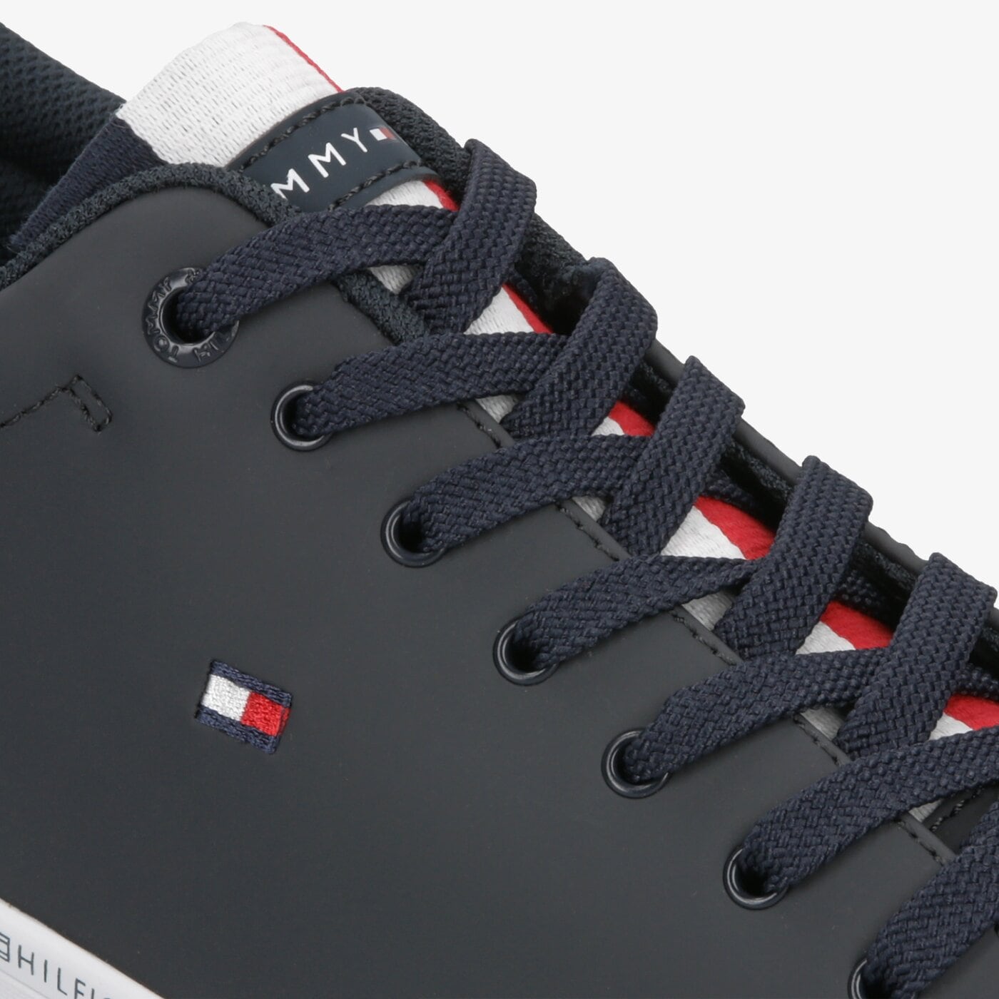 Męskie trampki TOMMY HILFIGER ESSENTIAL LEATHER VULC fm0fm02378403 kolor granatowy