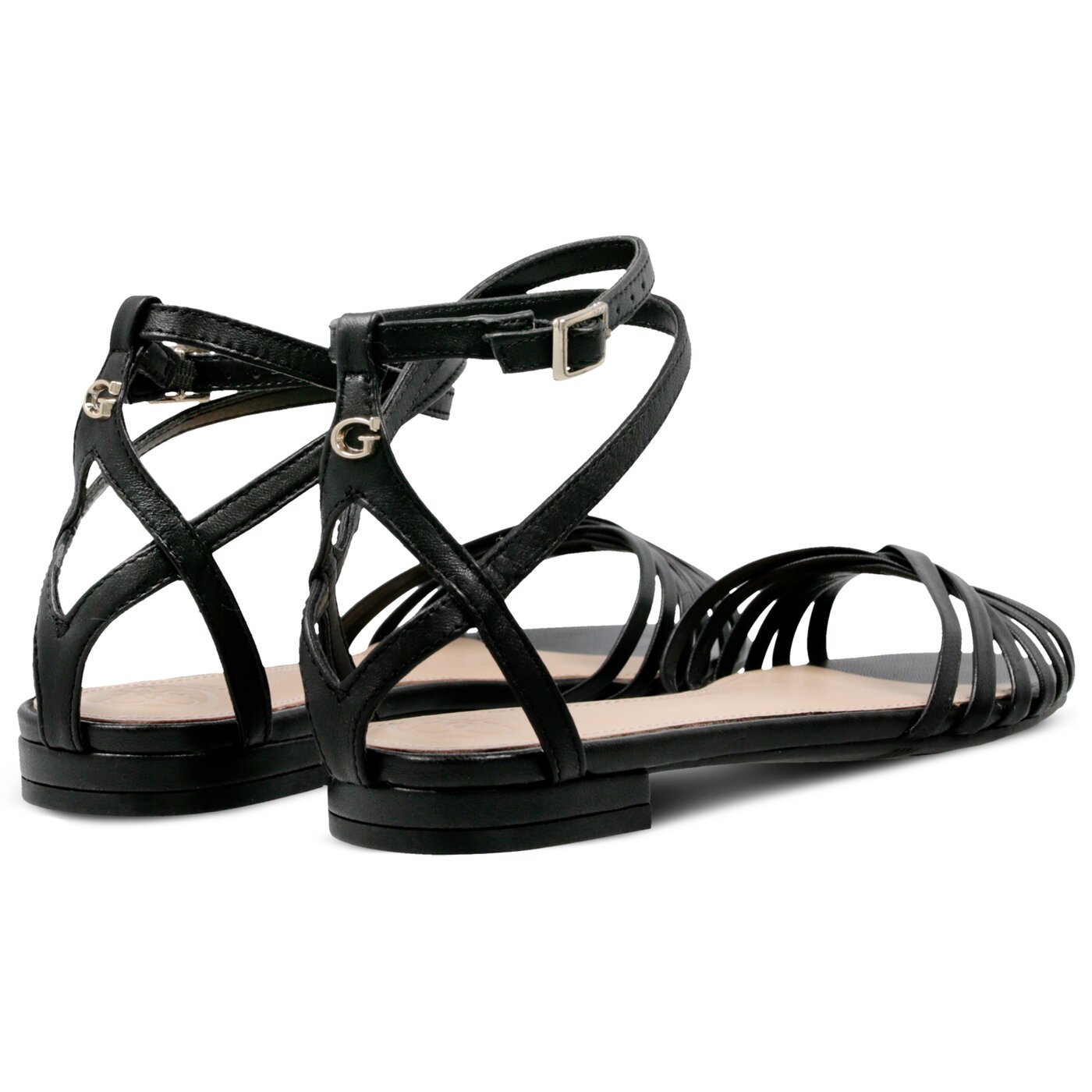 Damskie sandały GUESS RAMZIE SANDAL fl6rzelea03black kolor czarny