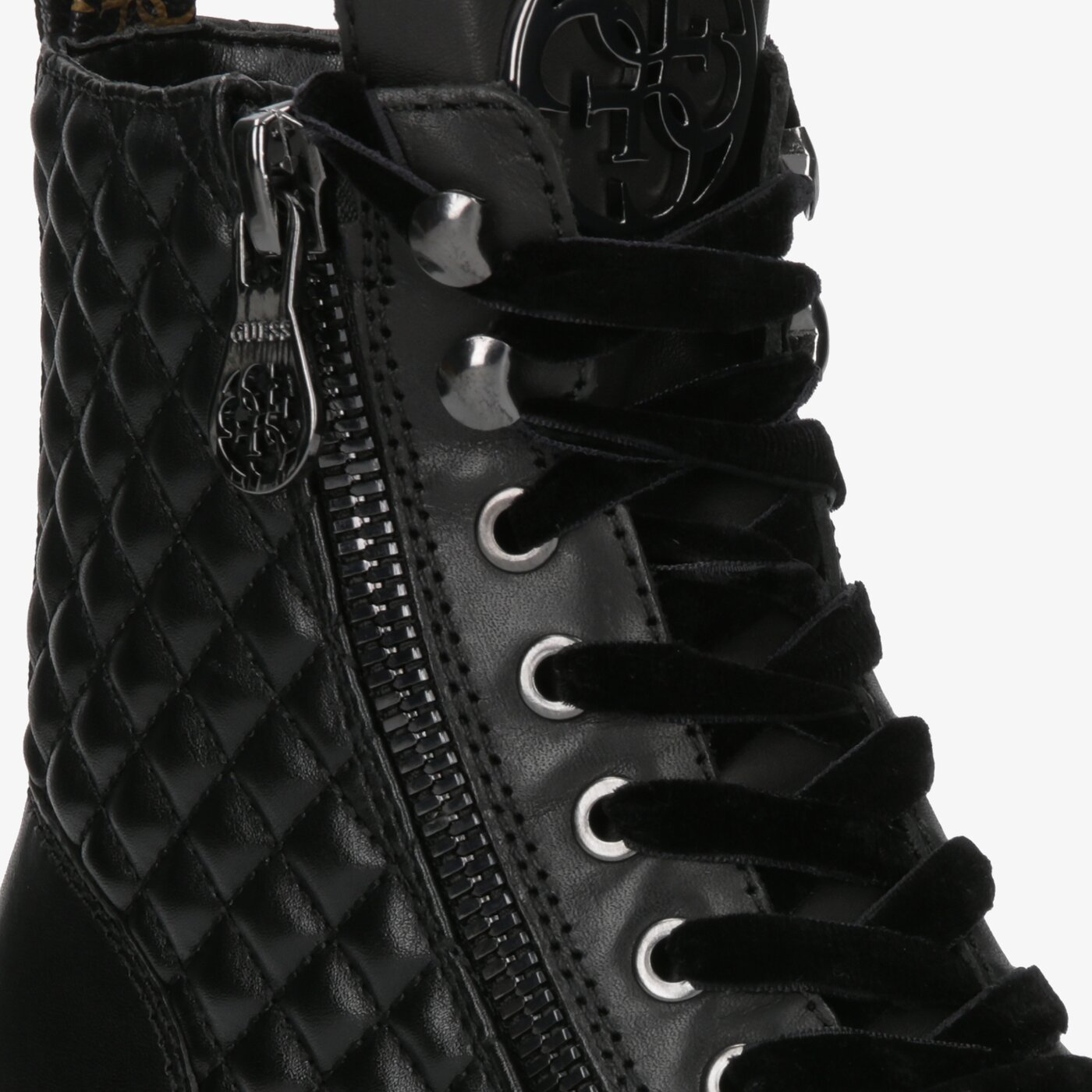 Damskie botki / sztyblety GUESS BEGONIA fl8begfal10black kolor czarny