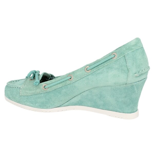 Damskie mokasyny i półbuty LACOSTE CORBON MID WEDGE 2 727srw1227067 kolor zielony