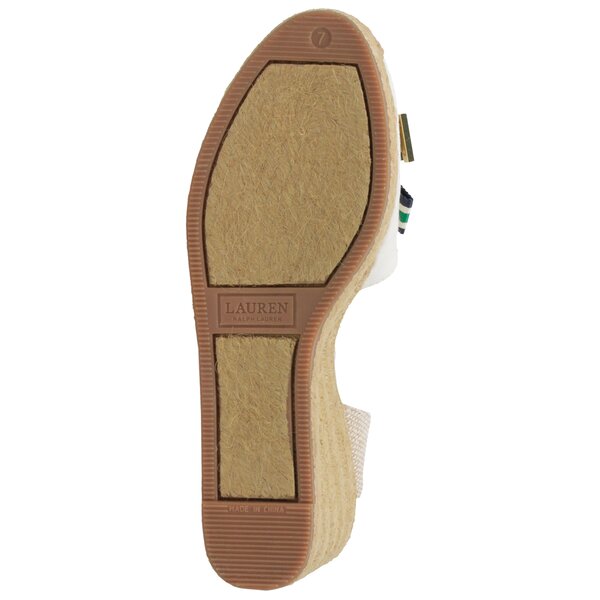 Damskie sandały LAUREN RALPH LAUREN HOLLIE ESPADRILLES CASUAL 802729795004 kolor biały