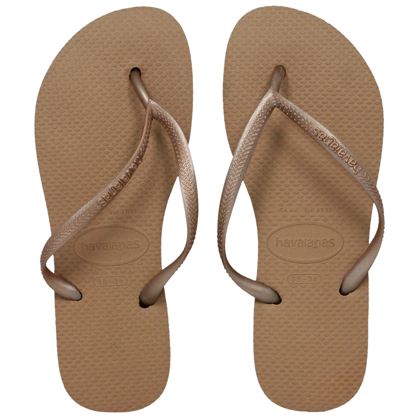 Damskie klapki HAVAIANAS HAV. SLIM  40000303581 kolor złoty