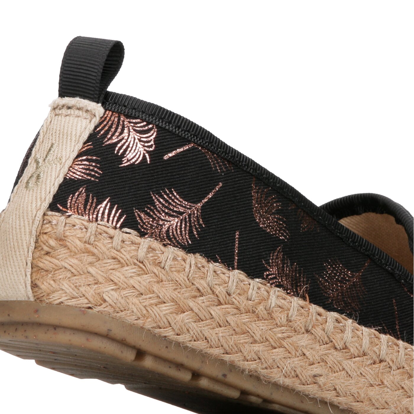 Damskie espadryle EMU GUM w11385blackfoilprint kolor czarny