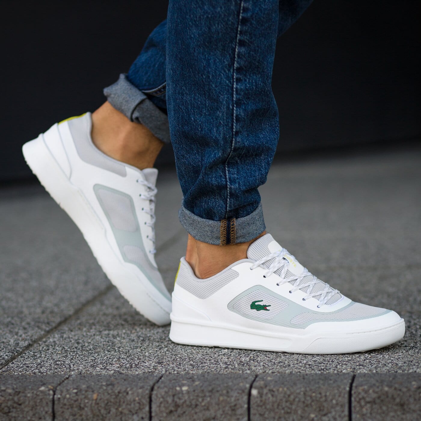 Męskie sneakersy (buty) LACOSTE EXPLORATEUR SPORT 217 1 733cam1083001 kolor biały