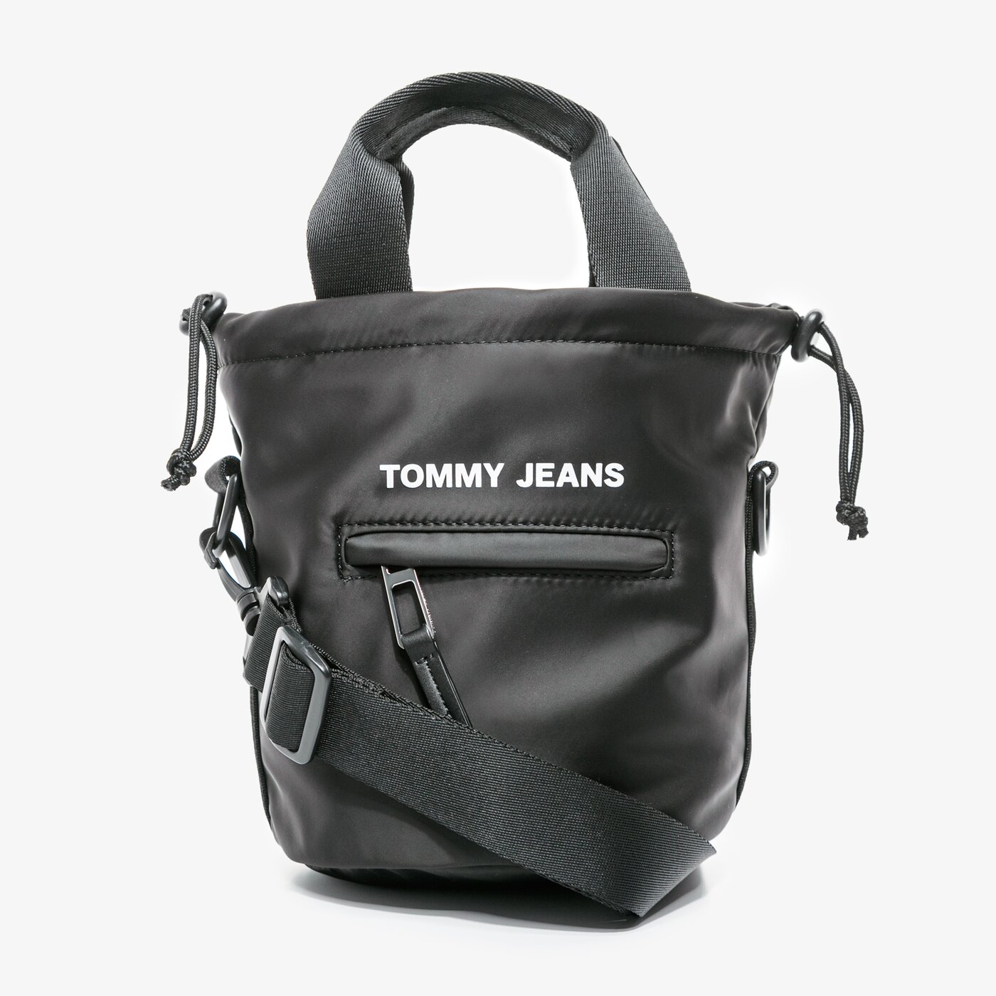 Damska torebka TOMMY HILFIGER TOREBKA TJW NYLON TWIST SM BUCKET BAG aw0aw09092bds kolor czarny