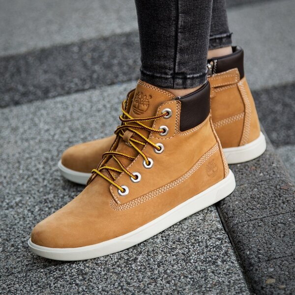 Damskie botki / sztyblety TIMBERLAND KENNISTON 6IN LACE UP a161u kolor żółty