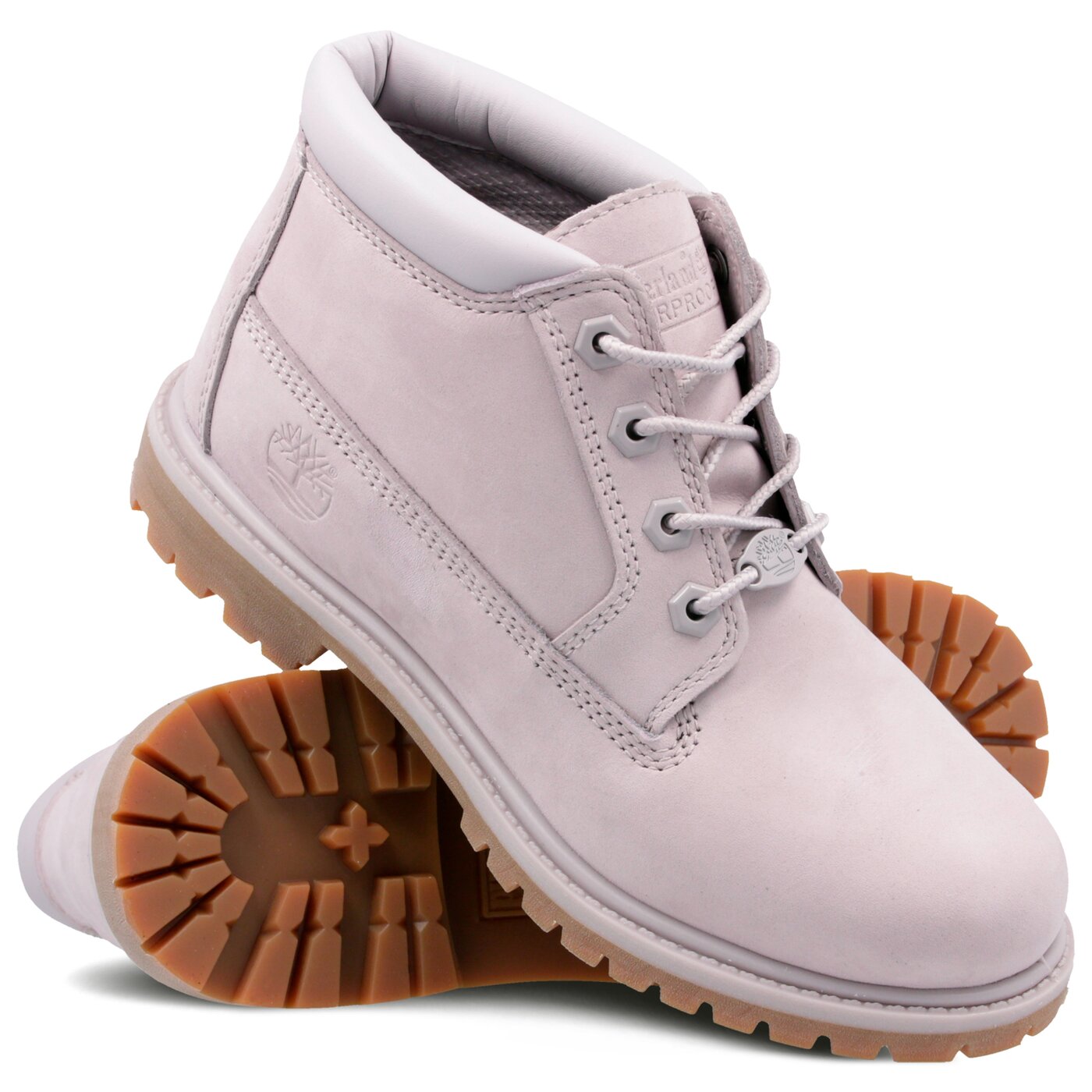 Damskie trapery TIMBERLAND NELLIE CHUKKA DOUBLE a1s7r kolor szary