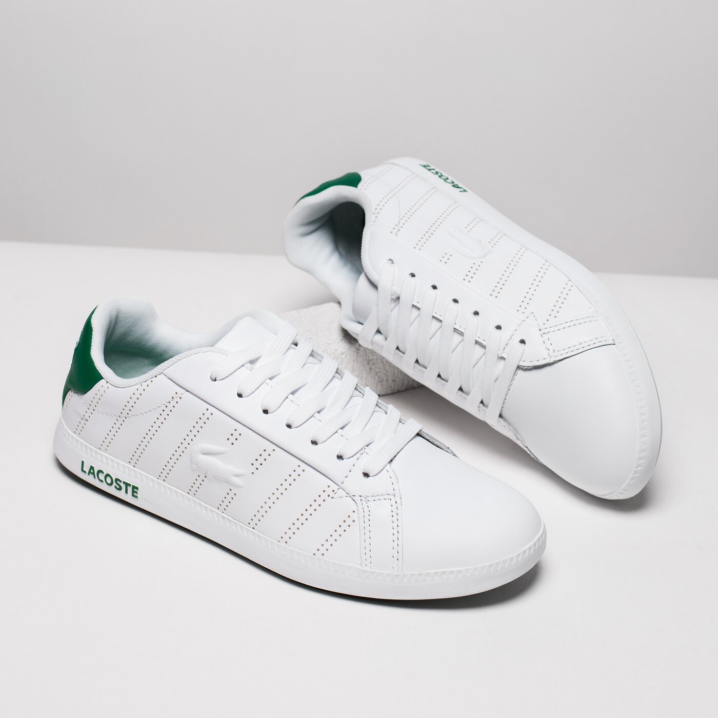 Damskie sneakersy (buty) LACOSTE GRADUATE 318 1 736spw0028082 kolor biały
