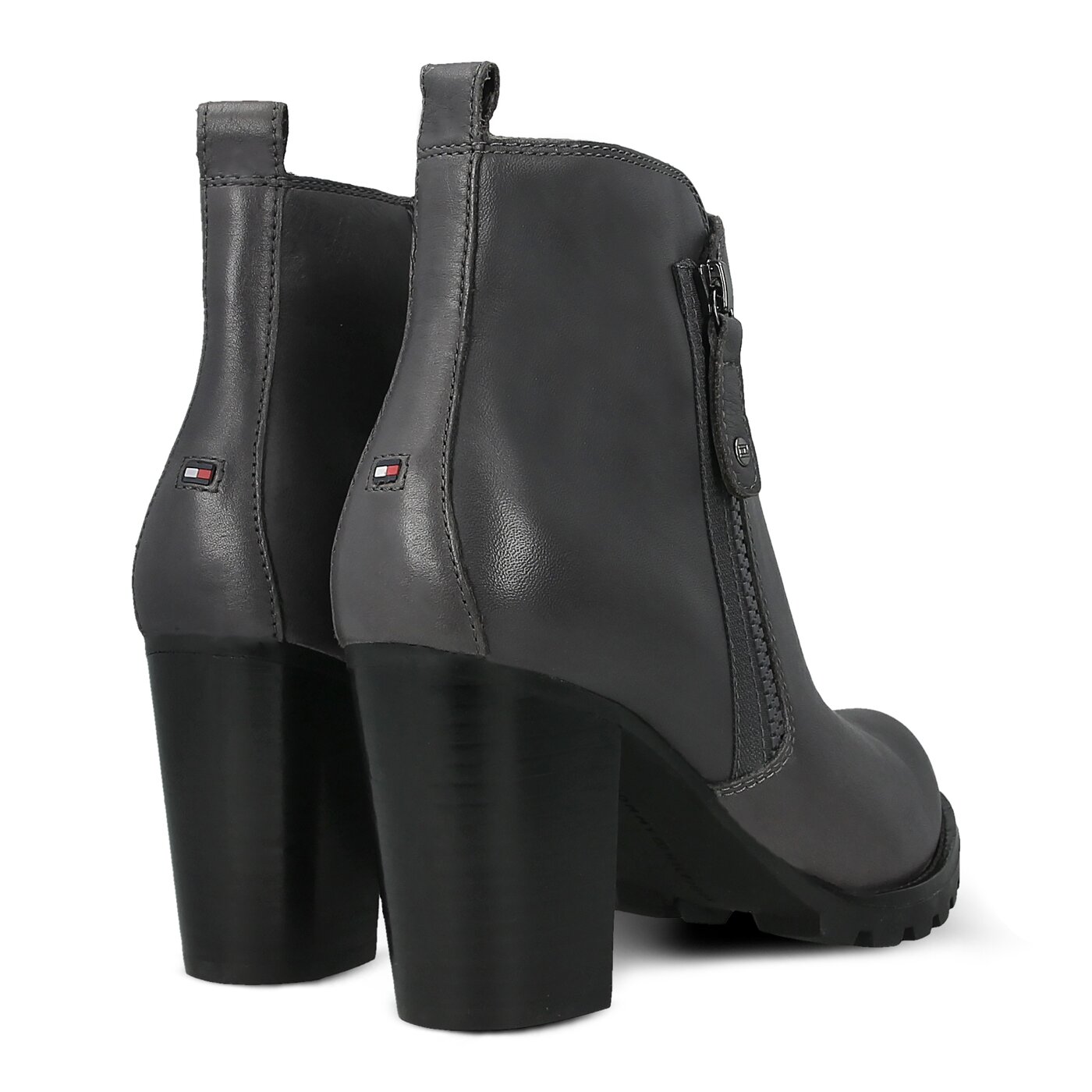 Damskie botki / sztyblety TOMMY HILFIGER ISABELLA 16A fw0fw01845008 kolor szary