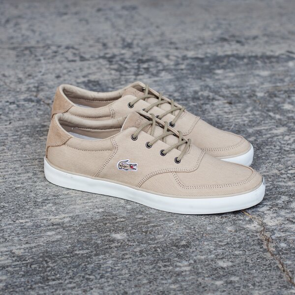 Męskie półbuty LACOSTE GLENDON 11 729srm2127158 kolor beżowy