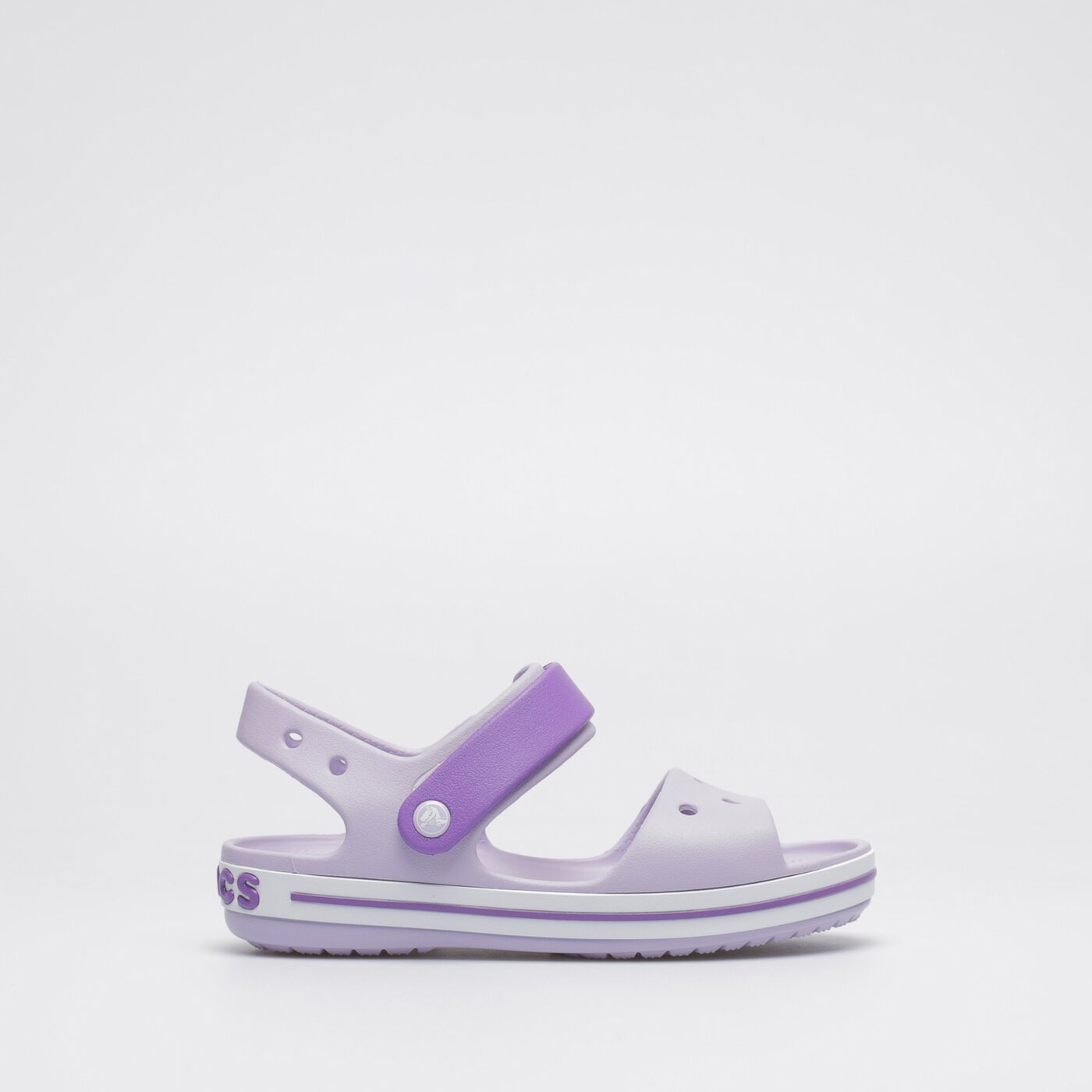 Dziecięce sandały / klapki CROCS CROCBAND SANDAL KIDS 128565p8k kolor fioletowy