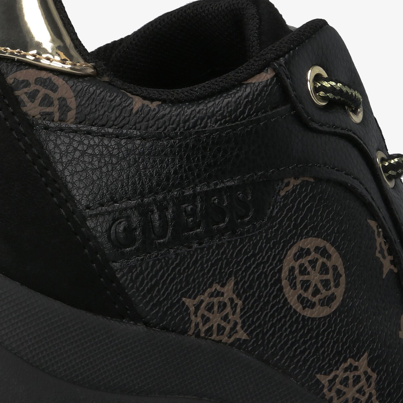 Damskie sneakersy (buty) GUESS BARYT fl8bryfal12black kolor czarny