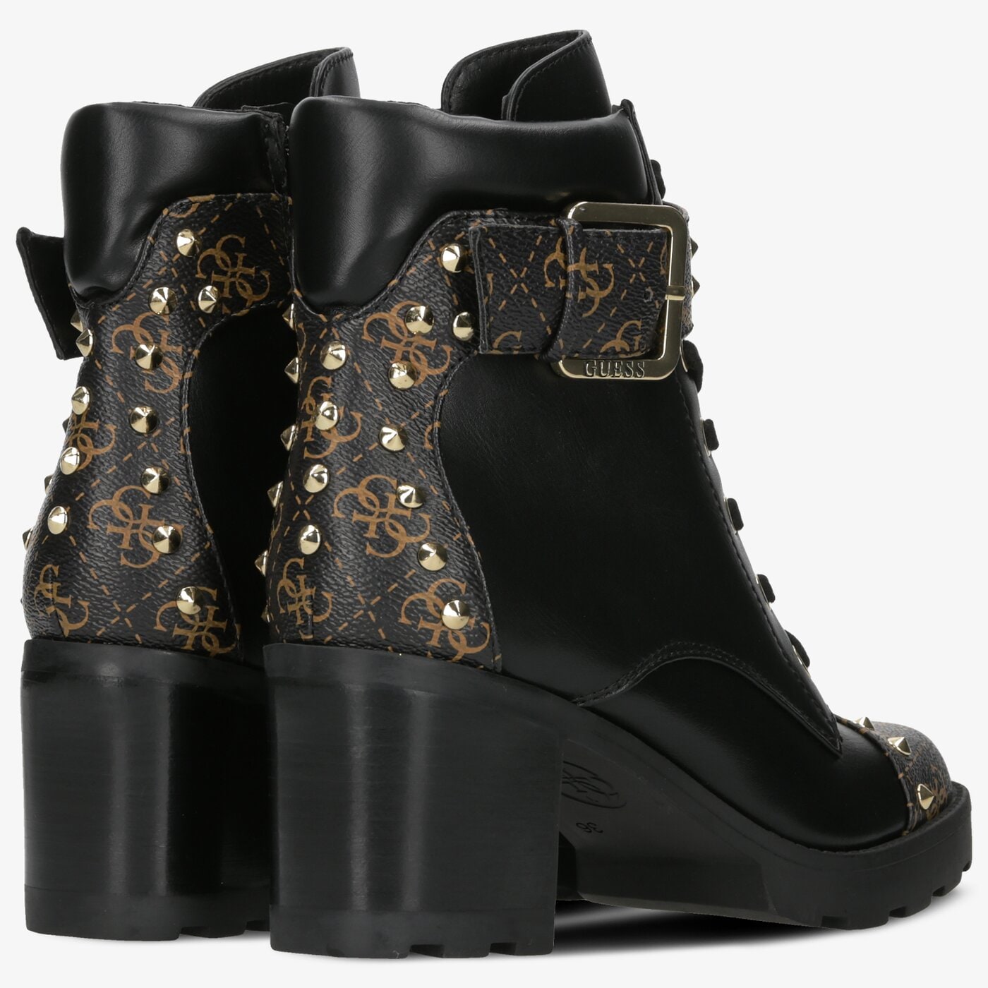 Damskie botki / sztyblety GUESS MEGGANE fl8me2fal10blkbr kolor czarny