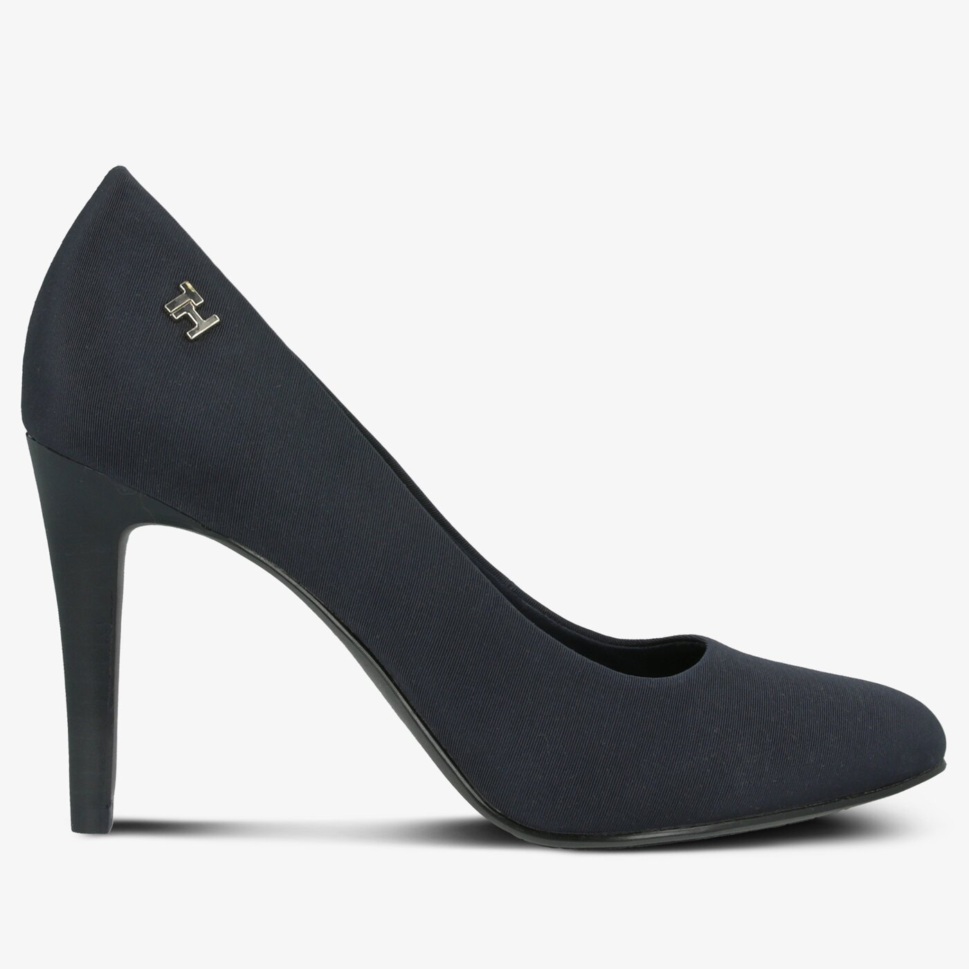 Damskie szpilki / czółenka TOMMY HILFIGER ESSENTIAL TEXTILE PUMP fw0fw04544cki kolor granatowy