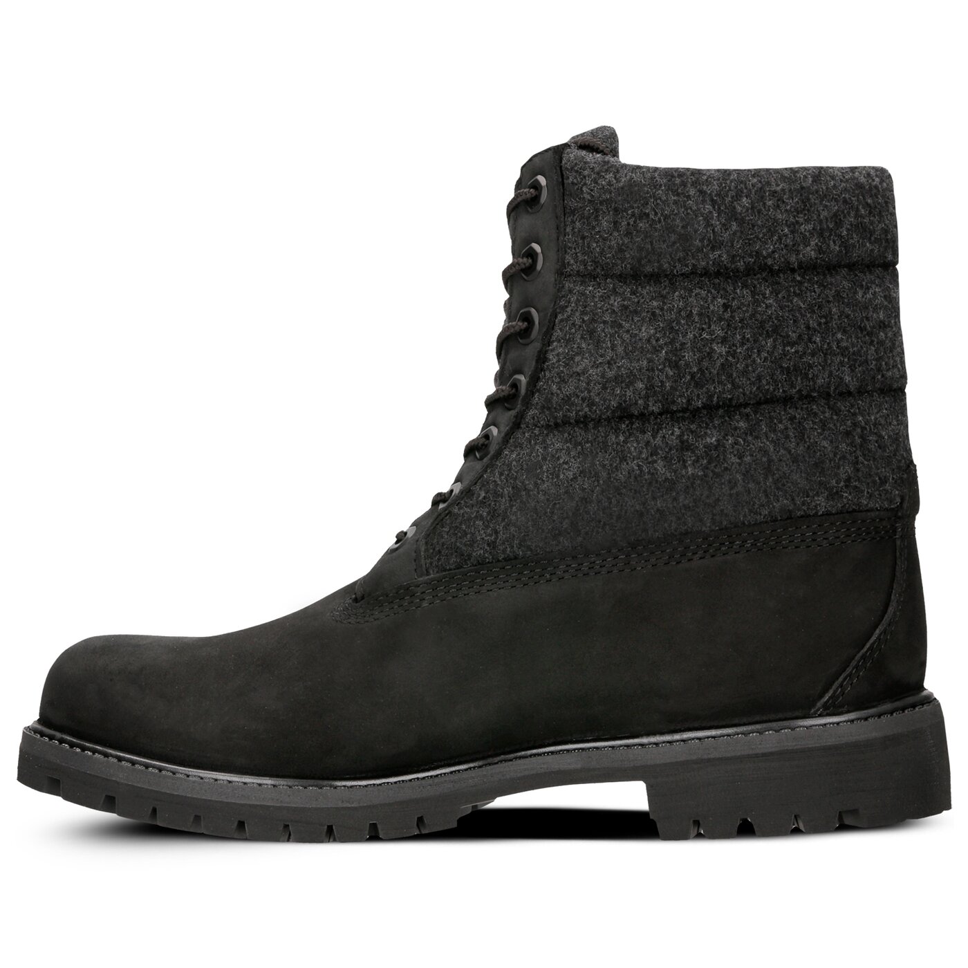 timberland black puffer boots