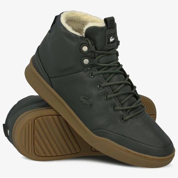 Męskie sneakersy (buty) LACOSTE EXPLORATEUR THERMO 4192 CMA 738cma0006grg kolor zielony