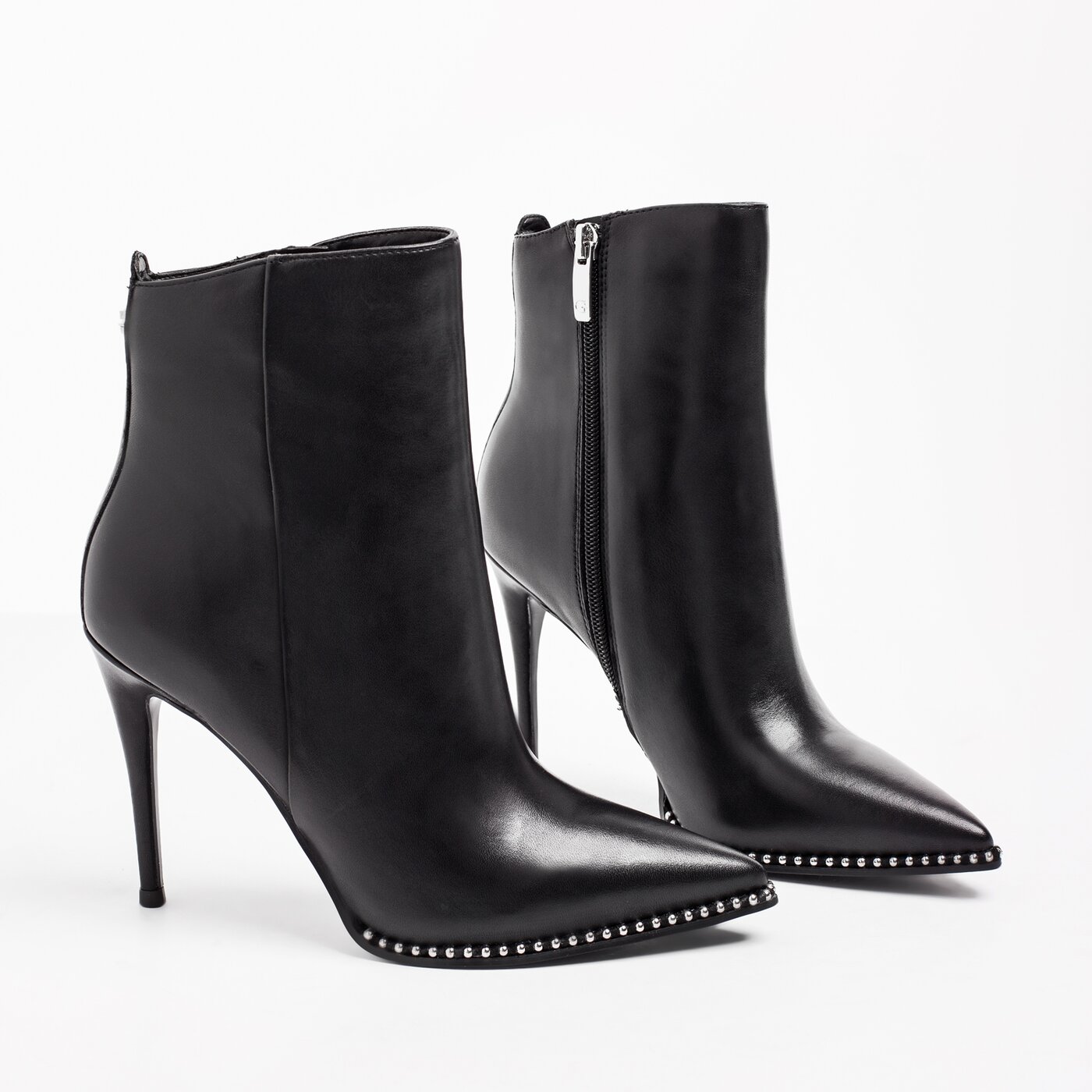 Damskie botki / sztyblety GUESS ORLANDY flory4lea09black kolor czarny