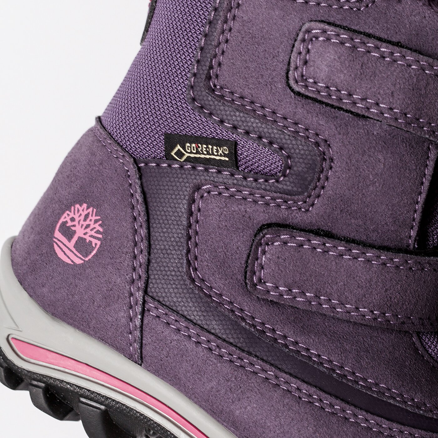 Dziecięce buty outdoor / trekkingowe TIMBERLAND CHILLBERG 2-STRAP GTX a1lf9 kolor fioletowy