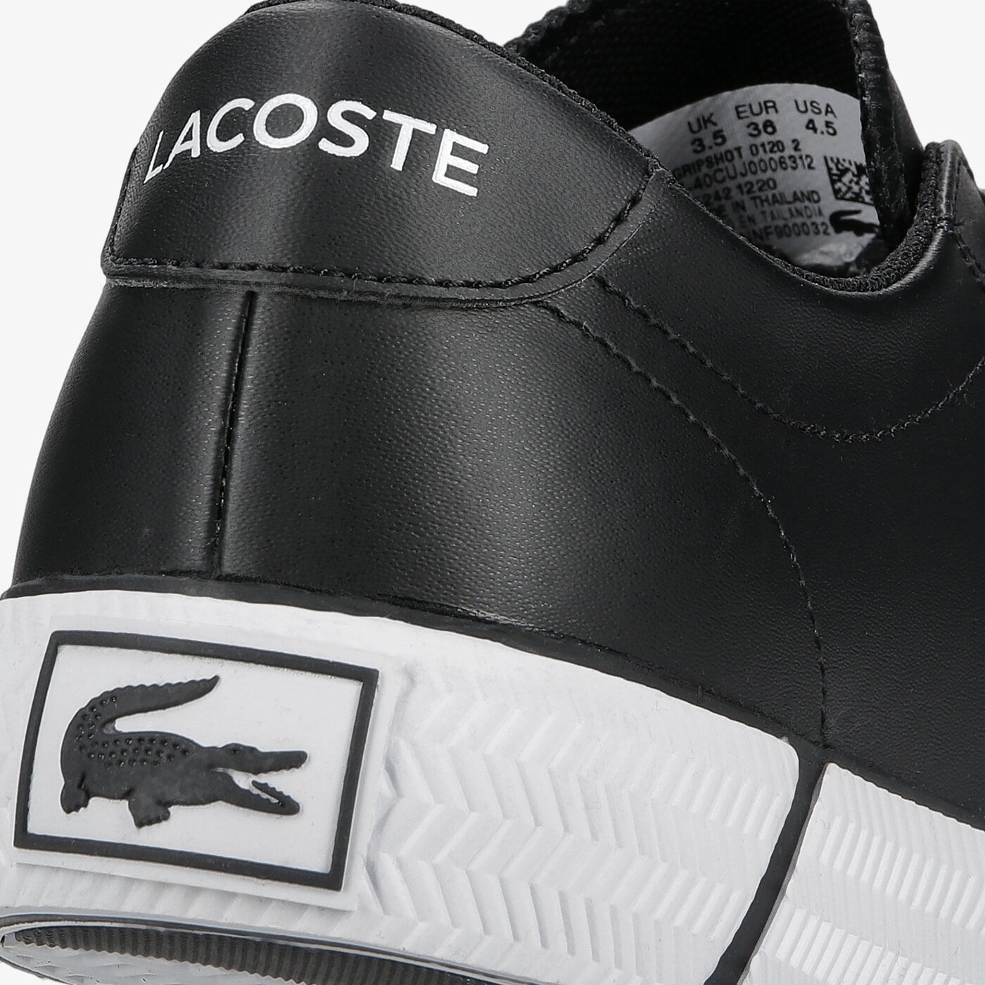 Dziecięce trampki LACOSTE GRIPSHOT 0120 2 CUJ 740cuj0006312 kolor czarny