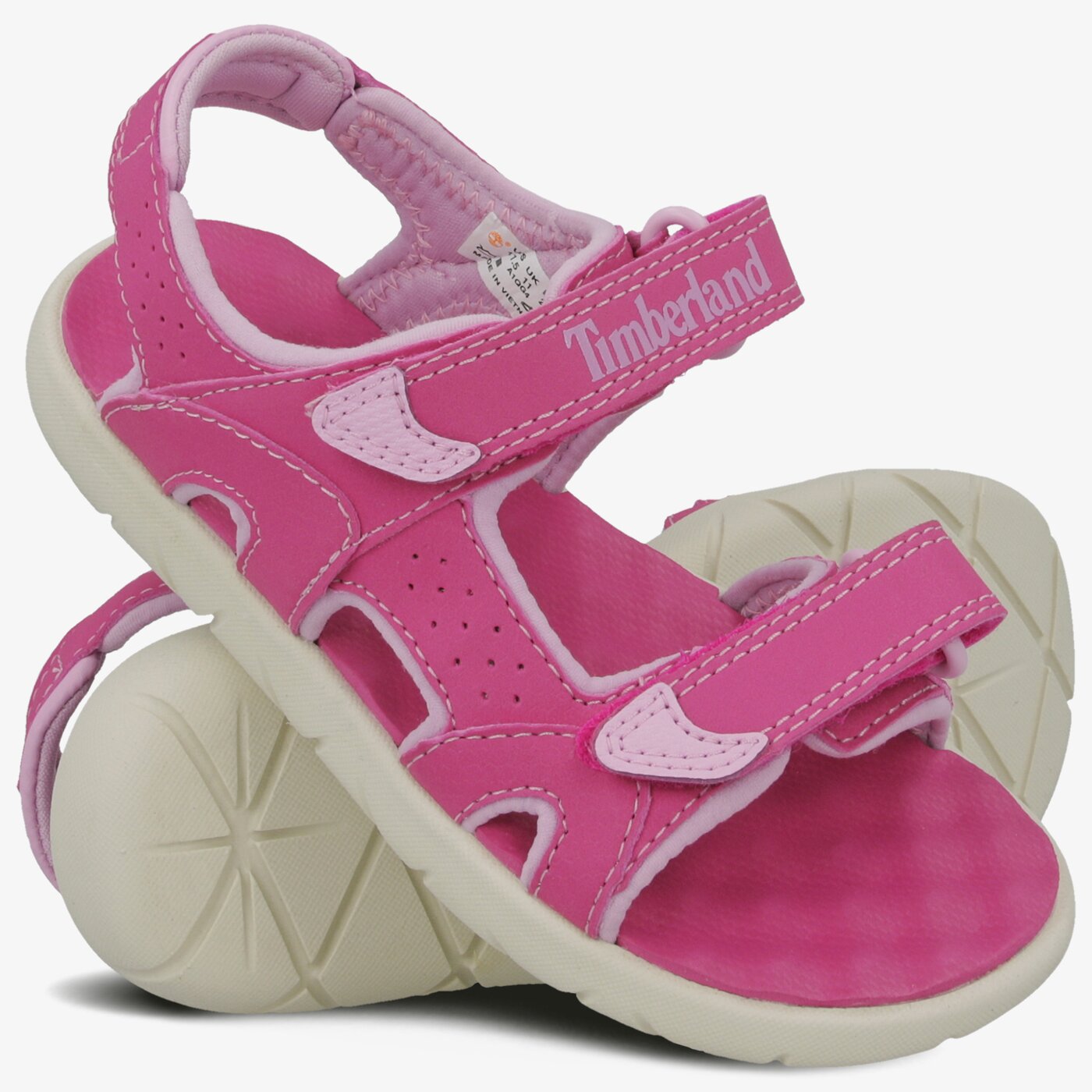 Dziecięce sandały / klapki TIMBERLAND PERKINS ROW 2-STRAP tb0a1qg4d561 kolor różowy