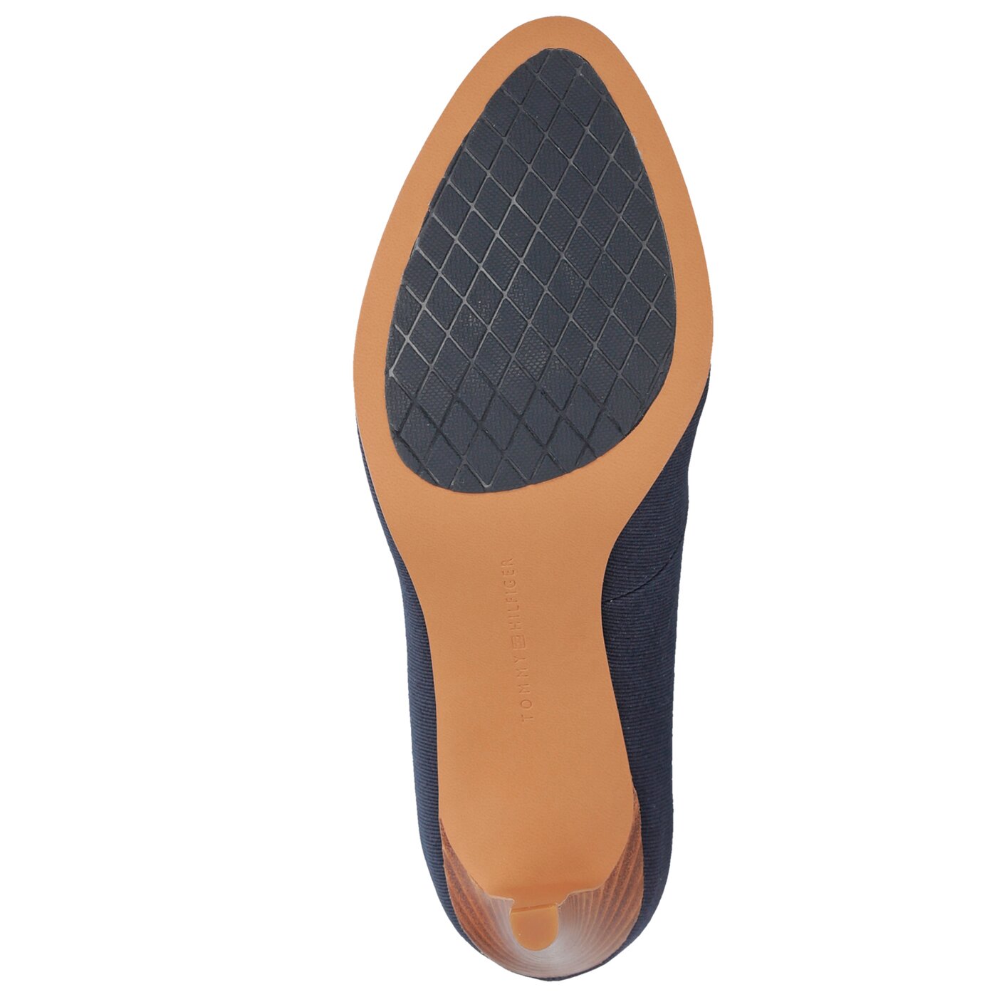 Damskie szpilki / czółenka TOMMY HILFIGER BASIC TEXTILE PUMP SPRING fw0fw02927403 kolor granatowy