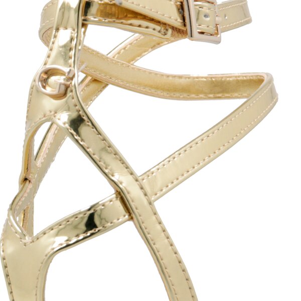 Damskie sandały GUESS RAMZIA SANDAL fl6rmzlel03silve kolor złoty