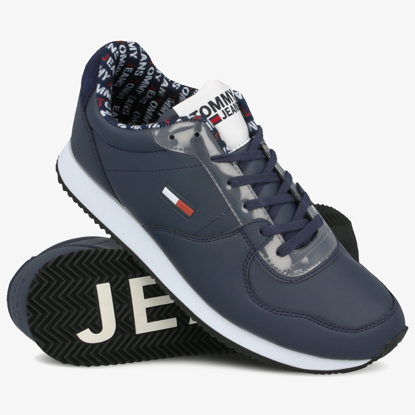 Męskie sneakersy (buty) TOMMY HILFIGER CASUAL TOMMY JEANS SNEAKER em0em00372cbk kolor granatowy