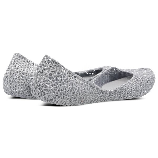 Damskie baleriny (buty) MELISSA CAMPANA PAPELL VII 3151250711 kolor srebrny