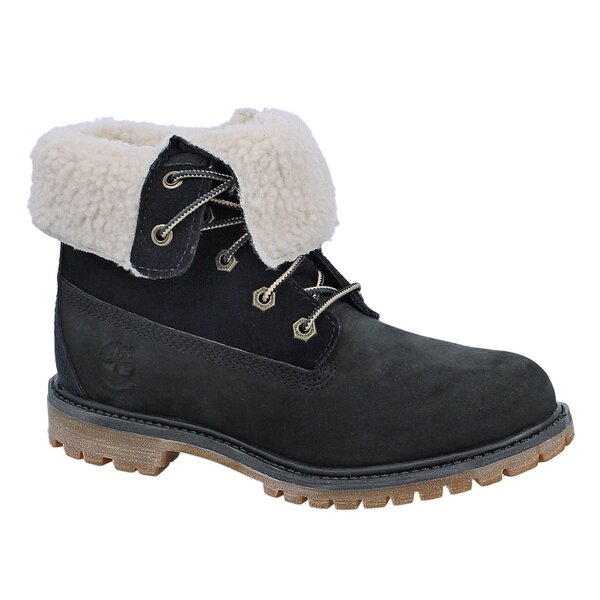 Damskie trapery TIMBERLAND AUTHENTICS TEDDY FLEECE WP FOLD DOWN 8333r kolor granatowy