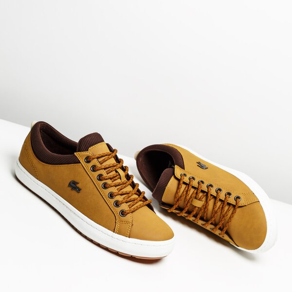 Męskie sneakersy (buty) LACOSTE STRAIGHTSET INSULATE 318 1 736cam0065tb2 kolor brązowy