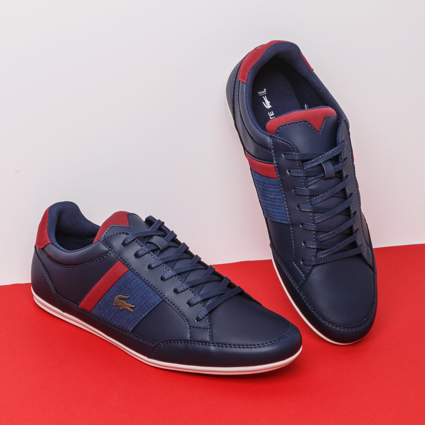 Męskie sneakersy (buty) LACOSTE CHAYMON 120 4 CMA 739cma00125a5 kolor granatowy