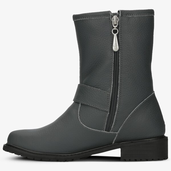 Damskie botki / sztyblety EMU AUSTRALIA DUKE w11898darkgrey kolor szary