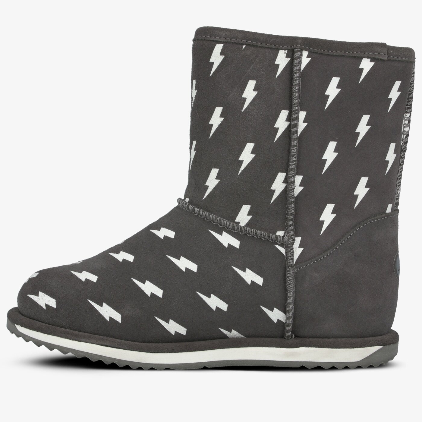 Dziecięce buty za kostkę EMU LIGHTNING BOLT BRUMBY k12102charcoal kolor szary