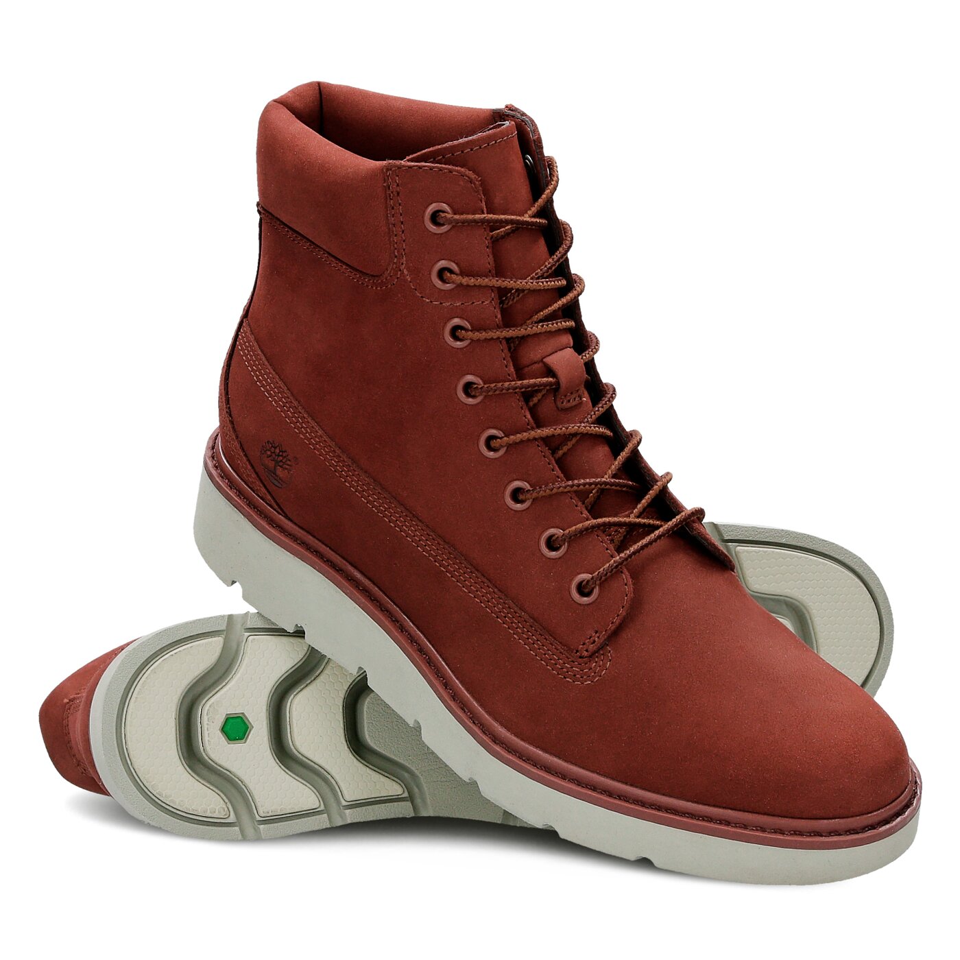 Damskie botki / sztyblety TIMBERLAND KENNISTON 6IN LACE UP a1keu kolor czerwony