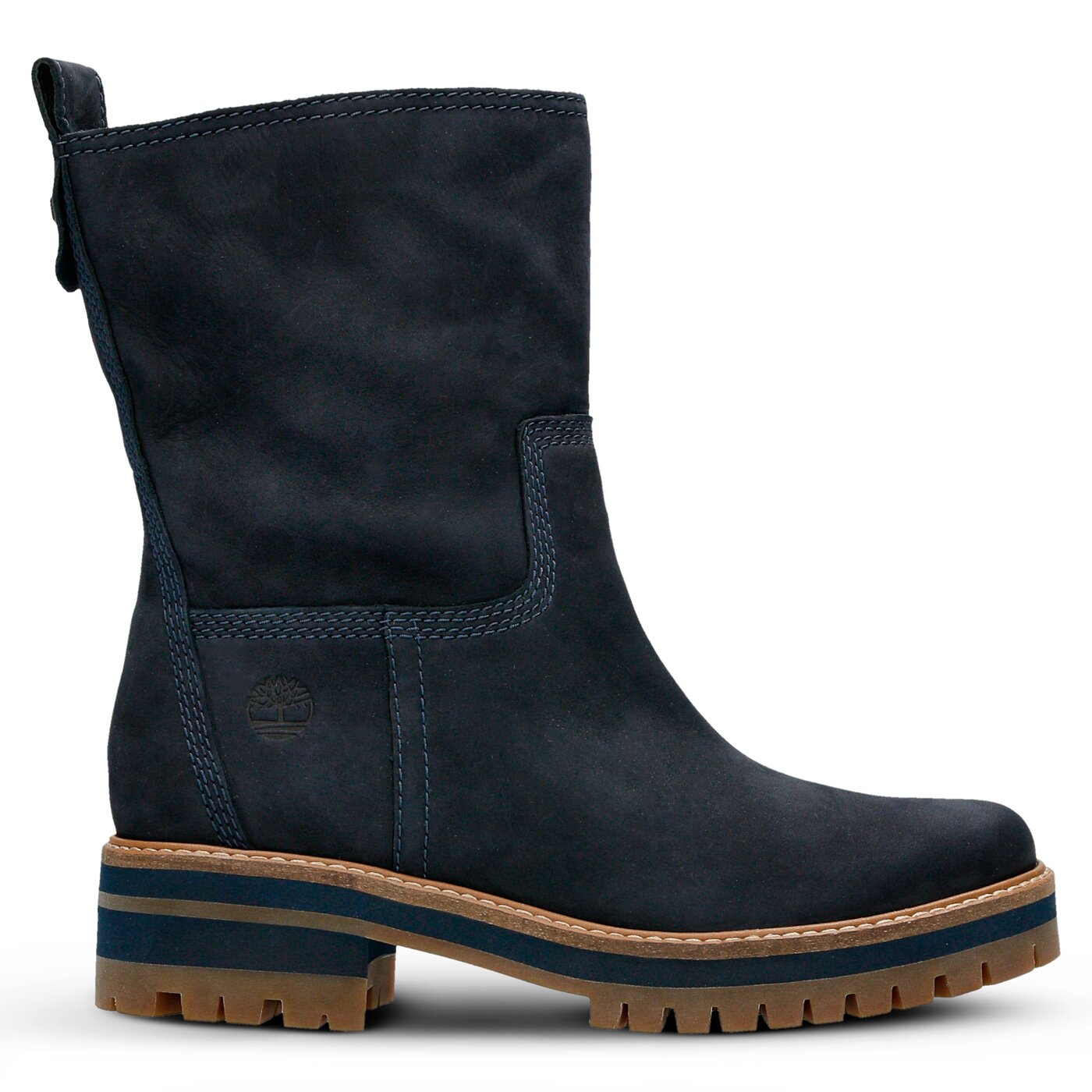 Damskie botki / sztyblety TIMBERLAND COURMAYEUR VALLEY MID a1j4l kolor granatowy