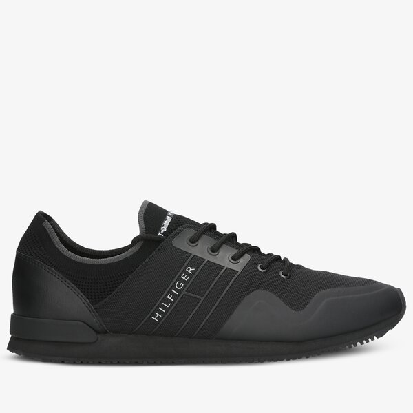 Męskie sneakersy (buty) TOMMY HILFIGER ICONIC SOCK KNIT RUNNER fm0fm03615bds kolor czarny