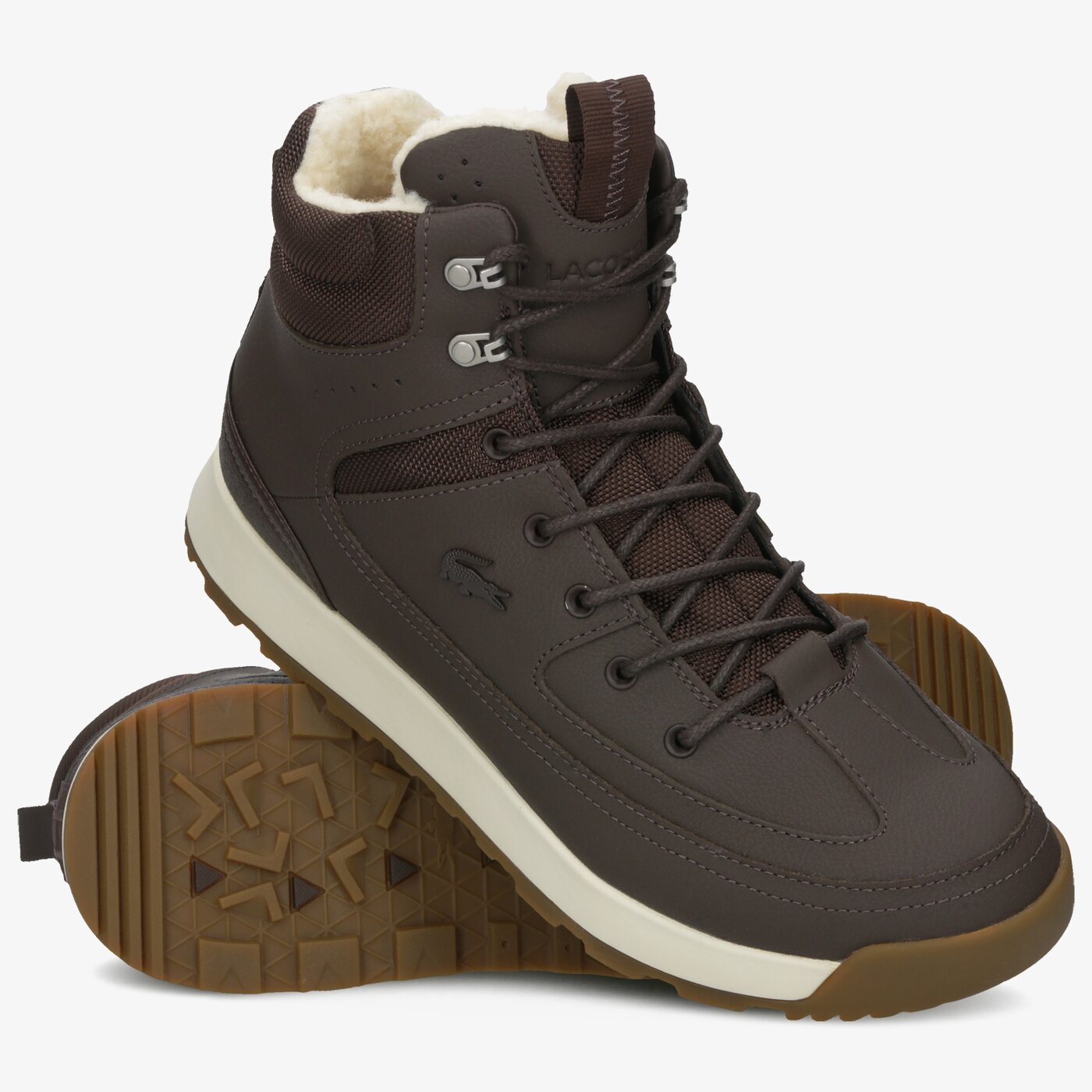Męskie buty outdoor (trekkingowe) LACOSTE URBAN BREAKER 419 1 CMA 738cma00601w7 kolor brązowy